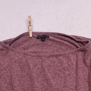 Vans Long Sleeve Casual Crop Top Shirt Womens Size Extra Large XL Maroon